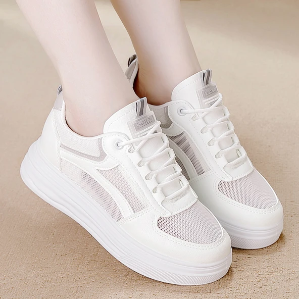 Kadın Günlük Düz Topuklu Ayakkabı (Haki) - Resim 7