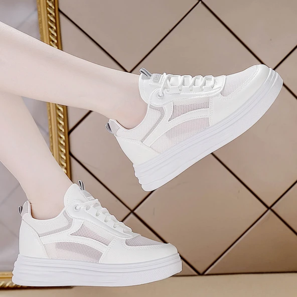 Kadın Günlük Düz Topuklu Ayakkabı (Haki) - Resim 5