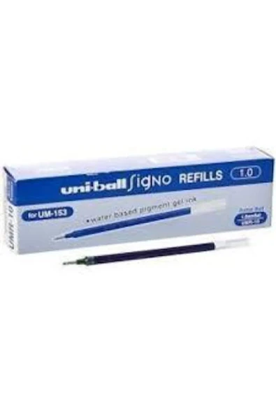 Uniball Umr-10 Signo Broad 1.0 Mm İmza Kalemi Yedeği Mavi - 12 Adet