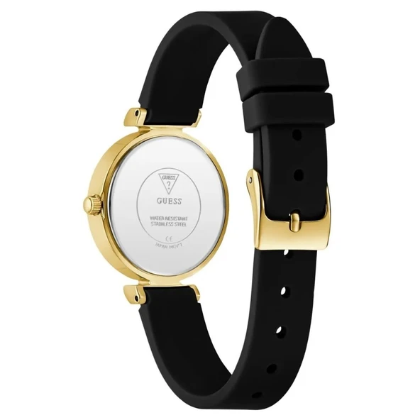 GUESS GUGW0912L4 SİYAH SİLİKON KORDON YEŞİL KADRAN KADIN KOL SAATİ - 3