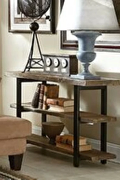 KUZELA  Metal Ahşap 3 Katli Tv Üni̇tesi̇ - 3