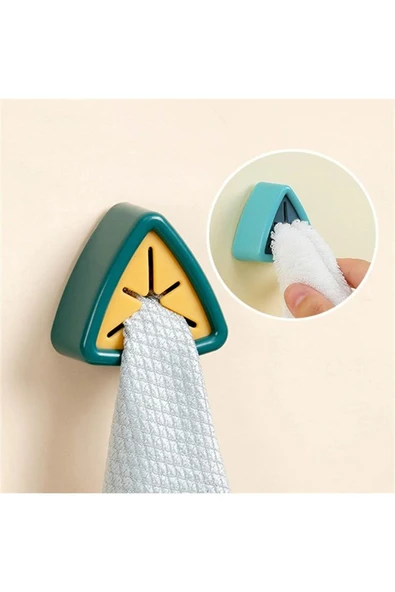 Askı Pratik Havlu Mutfak Askısı Havlu Tutucu Pratik Kendinden Yapışkanlı Askı Aparatı 4 Adet - 2