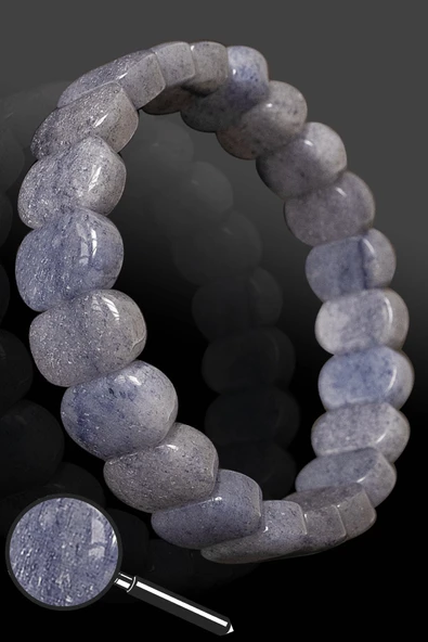 Sertifikalı Rolex Model AAA+ Gerçek Angelit - Melek Taşı Bileklik ürün görseli