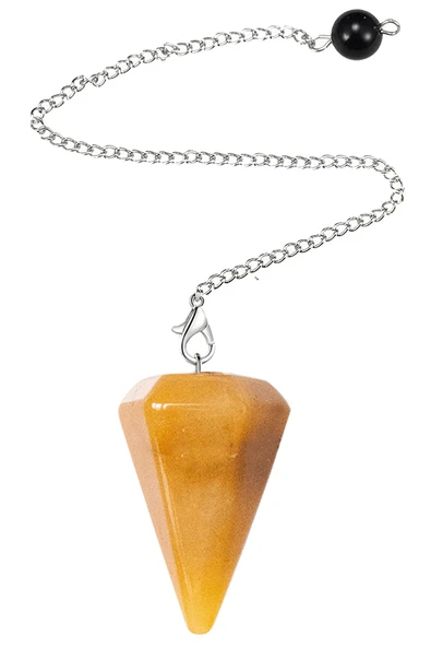 Sertifikalı Bal Kalsit Taşı Pandül Sarkaç (Hem Pandül - Hem Kolye)