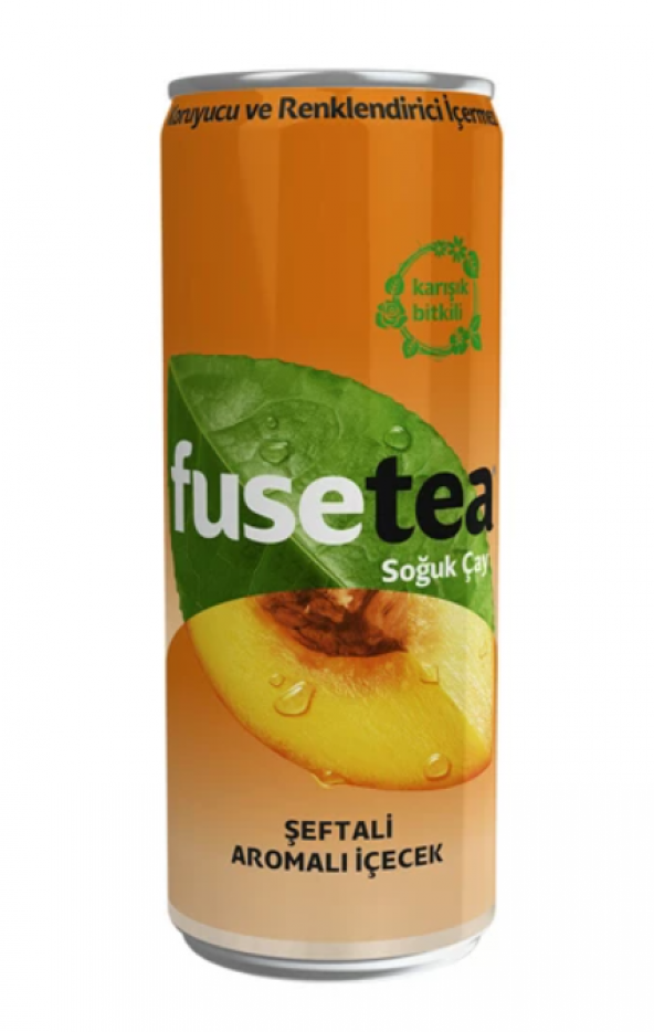 Fuse Tea Soğuk Çay Şeftali Aromalı İçecek Kutu 330 ML 12li Koli