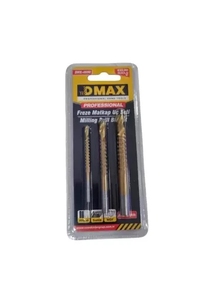 Dmax Matkap Freze Ucu 3 Lü Set Ekstra Güçlü