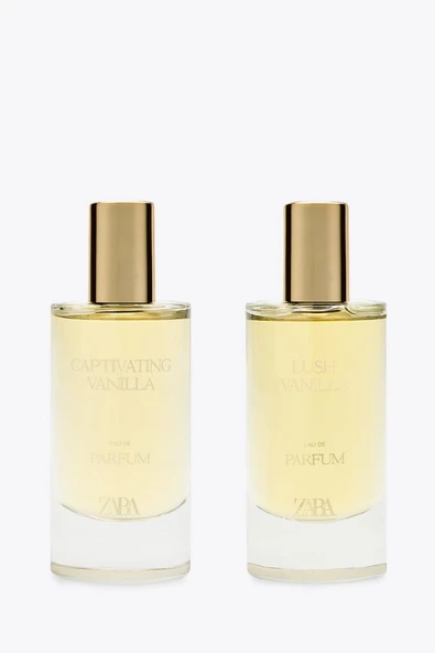 ZARA CAPTIVATING VANILLA + LUSH VANILLA EDP 2X 50ML (1.7 FL. OZ).