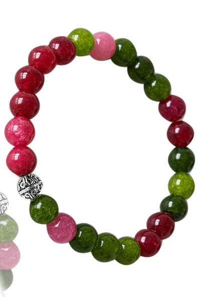 Sertifikalı Kız Öğrenci Başarı Bilekliği (Gül Kuvars, Yeşim, Yakut Taşı) - 2