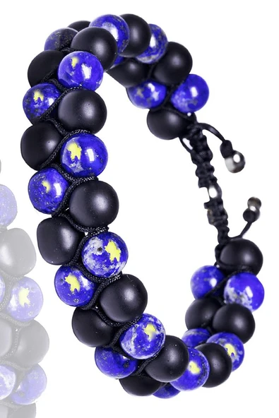 Sertifikalı Gerçek Dumortireit Taşı Bileklik - Resim 2