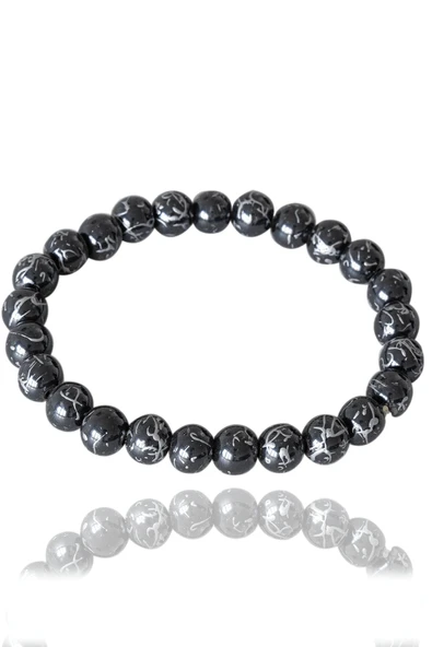 Sertifikalı Özel Tasarım Silver Hematit Taşı Bileklik ürün görseli 1