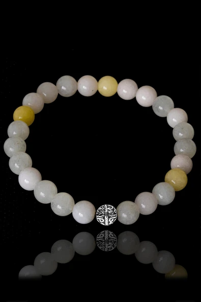 Sertifikalı Amazonit Taşı Bileklik - Gümüş Aparatlı ürün görseli