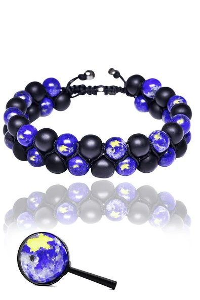 Sertifikalı Gerçek Dumortireit Taşı Bileklik ürün görseli