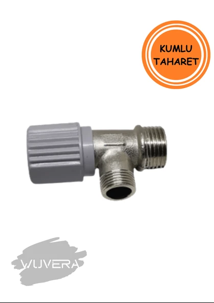 Wuvera Gri Kumlu Taharet Musluğu – %100 Pirinç Gövde, Mat Krom Kaplama & 1/2” Duvar Bağlantı - 4