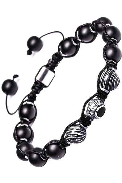 Sertifikalı Doğal Hematit Oniks Malahit Taşı Bileklik - Resim 2