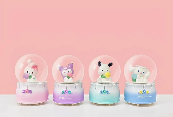 Kuromi Işıklı Kar Küresi 7 Cm Alk3397 ürün görseli 1