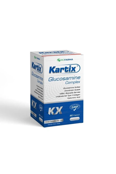 KARTİX GLUKOZAMİN KOMPLEKS, TİP II KOLLAJEN İÇEREN KAPSÜL TAKVİYE EDİCİ GIDA 90 KAPSÜL