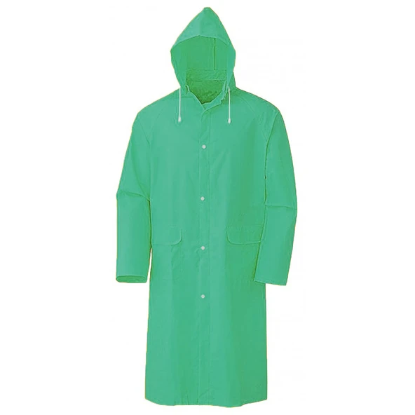 Kapşonlu Cepli Lüx Yağmurluk Haki Yeşil - Standart Beden 2XL - 2