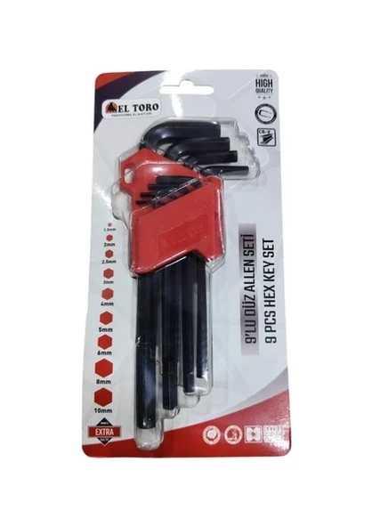El Toro Uzun Torx Allen Seti (9 Pcs)