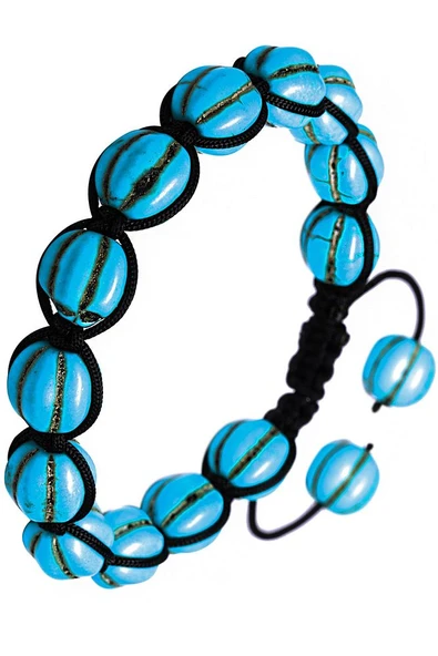 Sertifikalı Gerçek Firuze Taşı Bileklik (AAA KALİTE) - Resim 3