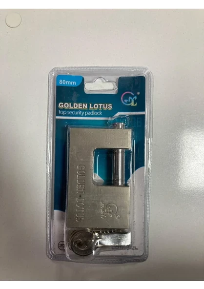 Golden Lotus Yassı Pimli Asma Kilit 80