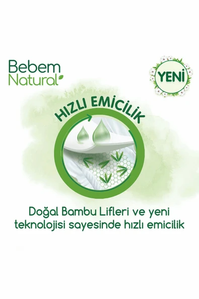 Bebem Bebek Bezi Natural Beden:4 (7-14KG) Maxi 208 Adet Ekonomik Ultra Fırsat Pk - Resim 4