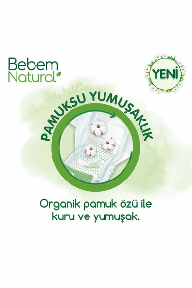 Bebem Bebek Bezi Natural Beden:4 (7-14KG) Maxi 208 Adet Ekonomik Ultra Fırsat Pk - Resim 6