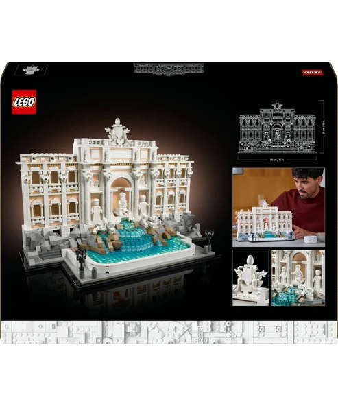 ® Architecture Trevi Çeşmesi 21062 - Yetişkinler için Dekoratif ve Sergilenebilir Model Yapım Seti ( - 5