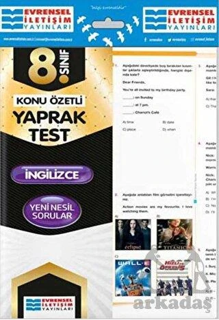 8. Sınıf İngilizce Konu Özetli Yaprak Test - Kolektif