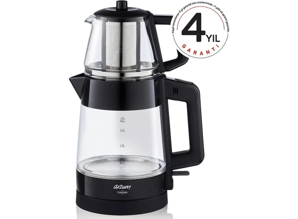 AR3136 Teamond Çay Makinesi - Siyah - 2