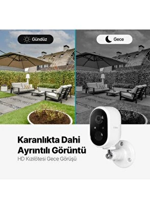 Ttec Wizi Pro W Full HD İç ve Dış Mekan Bataryalı Wi-Fi Akıllı Kamera - 5