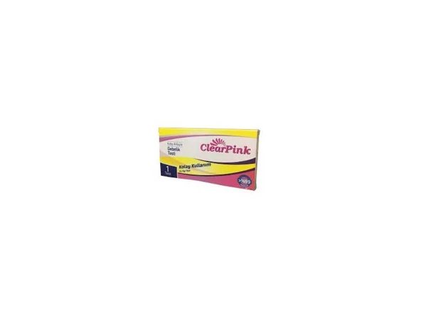 CLEARPİNK GEBELİK TESTİ