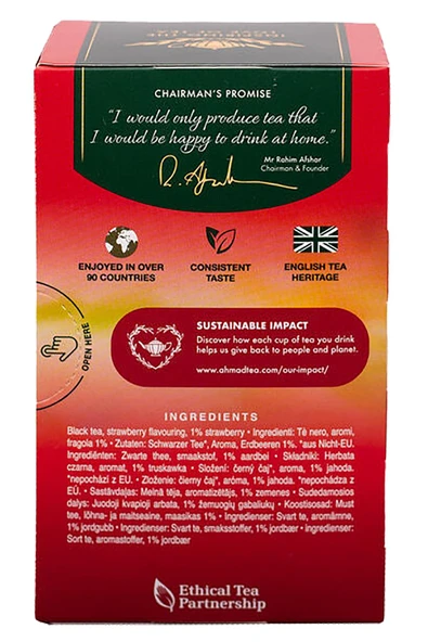 Ahmad Tea Çilek Aromalı Bardak Poşet Çay 20 Adet - 2