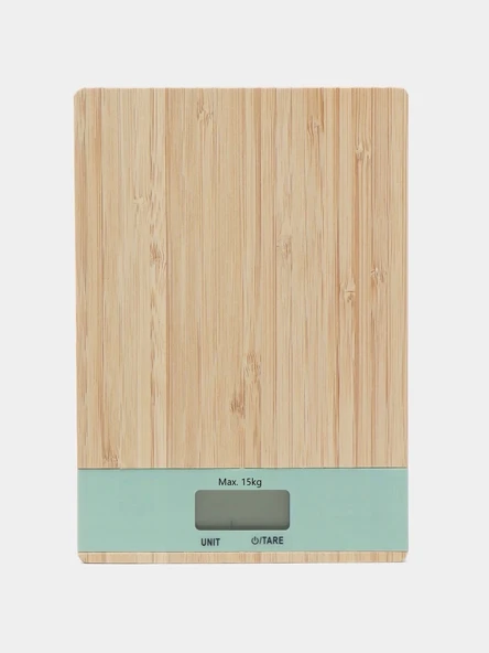 Ahşap Lüks Dijital Ekranlı 15 Kg 1 Gr Çok Şık Hassas Elektronik Mutfak Terazisi