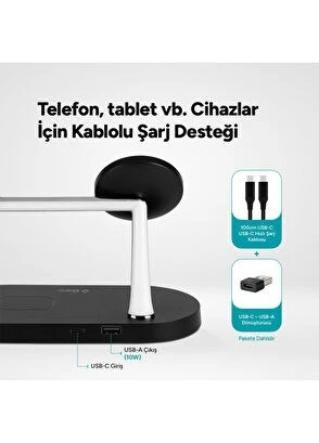 Ttec AirCharger Quattro M MagSafe Uyumlu LEDli Kablosuz Hızlı Şarj Standı - 3