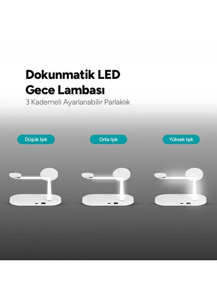 Ttec AirCharger Quattro M MagSafe Uyumlu LED li Kablosuz Hızlı Şarj Standı - 6