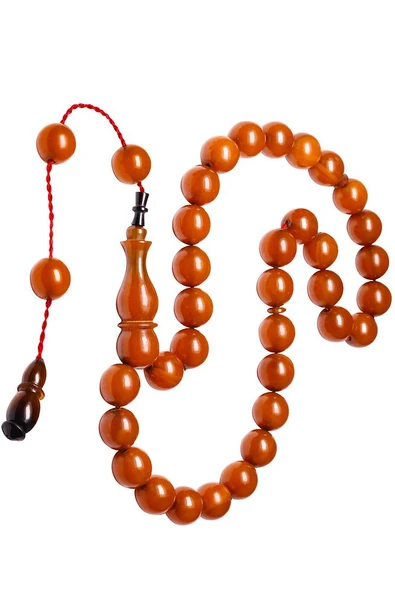 Sertifikalı Sistemli Kayısı Renk Osmanlı Benzetmesi Çubuk Sıkma Kehribar Tesbih - Resim 5