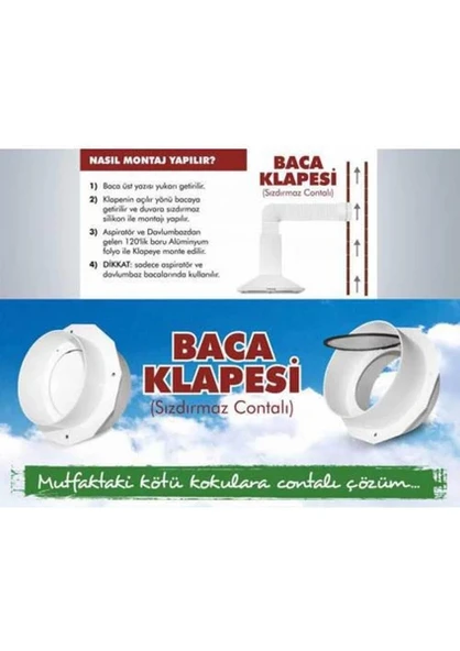 Çankaya Baca Klape Aspiratör ve Davlumbaz Bacası İçin Kokumatik
