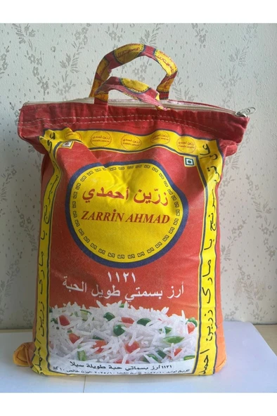 Zarrin Ahmad 1121 uzun iri taneli basmati hint sella pirinci 5 kg
