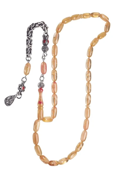 Sertifikalı Sarı Renkli Sıkma Kehribar Tesbih - Resim 3