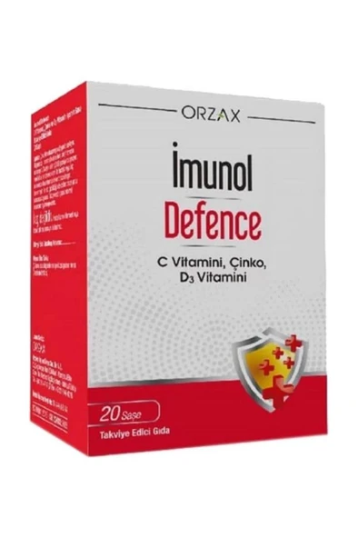 Orzax İmunol Defence Takviye Edici Gıda 20 Saşe
