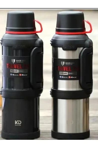 VACUUM 1 Adet 4 Litre 48 Saat Sıcak Soğuk Paslanmaz Çelik Dağcı Termos