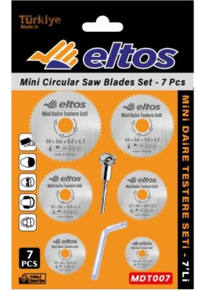 Eltos Mini Daire Testere Seti 7 Parça