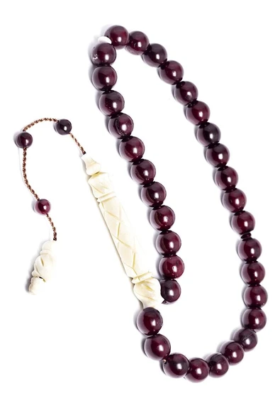 Sistemli Deve Kemiği Geçişli Kınalı Kuka Tesbih - Resim 5