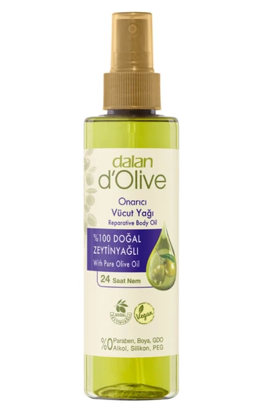 D'olive %100 Zeytinyağlı Onarıcı Vücut Yağı 200 ml