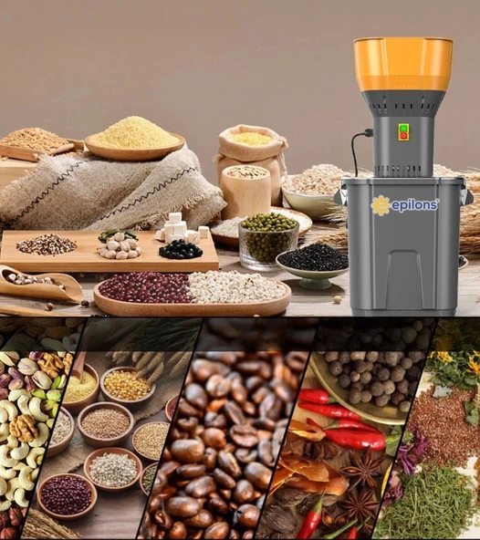 Epilons Pro 1300w Elektrikli Tahıl Ve Baharat Öğütücü – 0,6-8 Mm Ayarlanabilir Granül, Paslanmaz Çelik