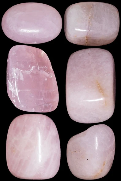 Sertifikalı Gerçek Pembe Kuvars Taşı Kütle - 4 Adetli ürün görseli