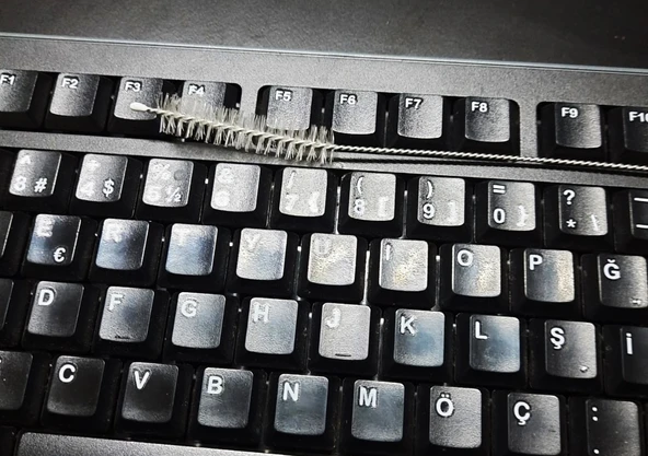 3 Lü Pratik Fırça  Esnek Bükülebilir Klavye Mouse Arası Temizlik Fırçası - 2