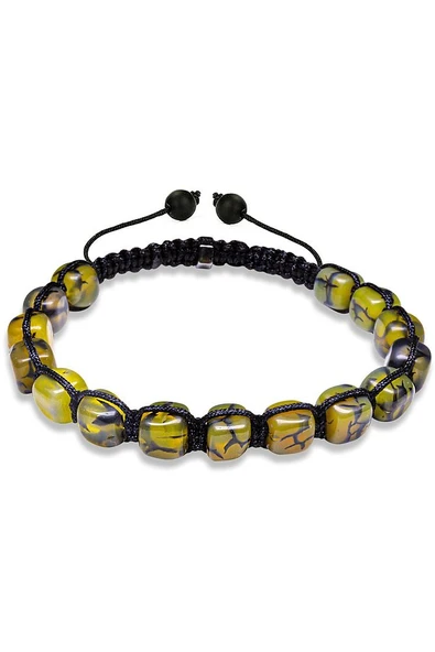 Sertifikalı Doğal Yeşil Ejderha Akik Taşı Bileklik - Resim 4