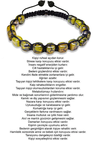 Sertifikalı Doğal Yeşil Ejderha Akik Taşı Bileklik - Resim 3