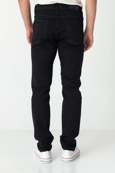 Erkek Regular Fit Super Rahat Kot Pantolon - 4